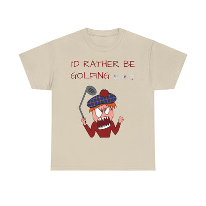 Revenge Golf™ I'd Rather Be Golfing | Non-Birdie T-Shirt