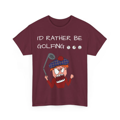 Revenge Golf™ I'd Rather Be Golfing | Non-Birdie T-Shirt