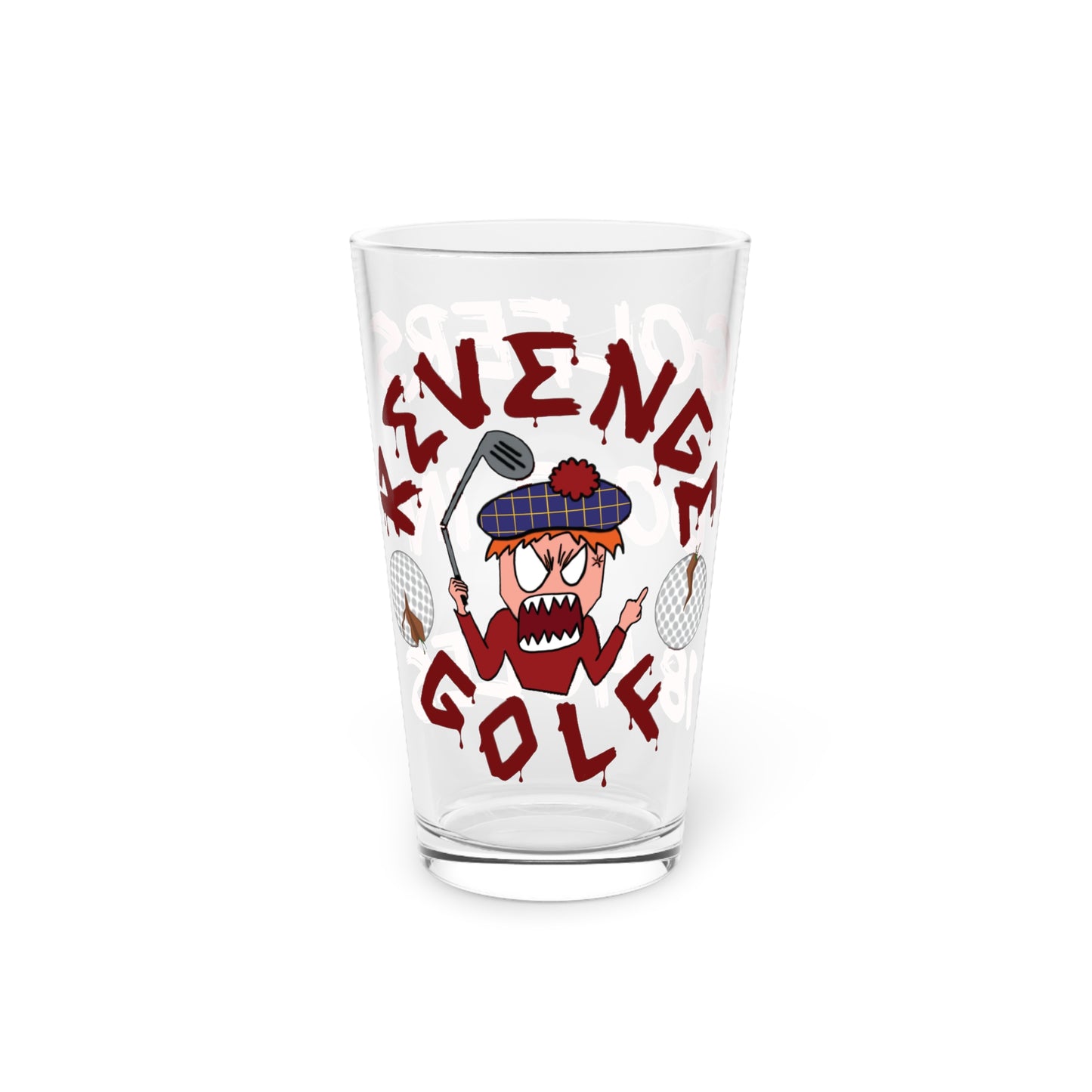 Revenge Golf™ "18 Holes" Pint Glass | 16oz