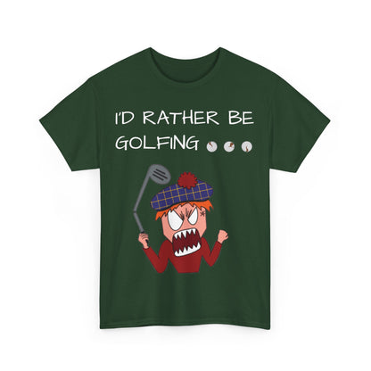 Revenge Golf™ I'd Rather Be Golfing | Non-Birdie T-Shirt