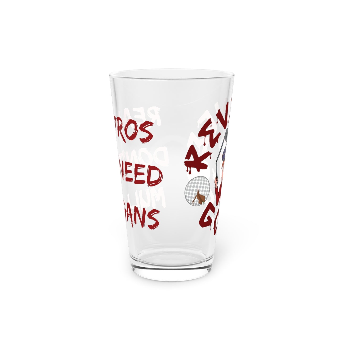 Revenge Golf™ "Real Pros" Pint Glass | 16oz